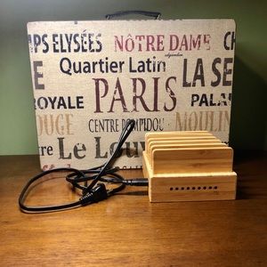 Othoking Bamboo Wooden Charging Station